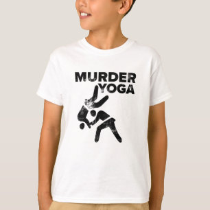 Wrestatie moord Yoga Funny Jiu Jitsu Gift T-shirt