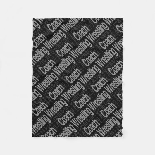 WrestCoach Extraordinaire Fleece Deken (Voorkant)