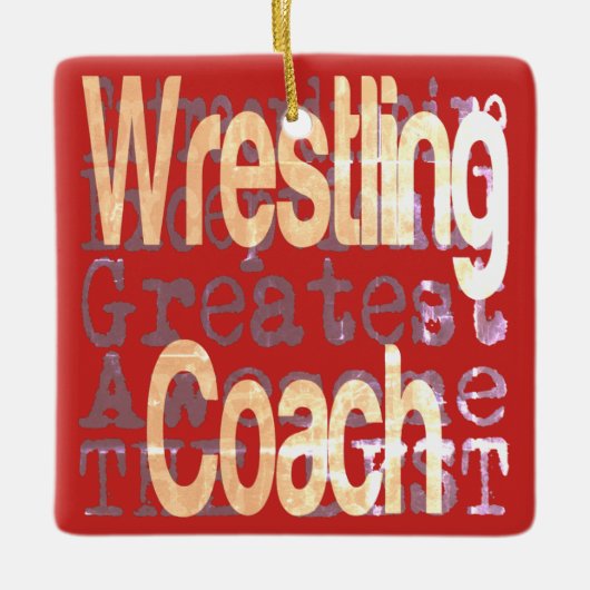 WrestCoach Extraordinaire Keramisch Ornament (Voorkant)