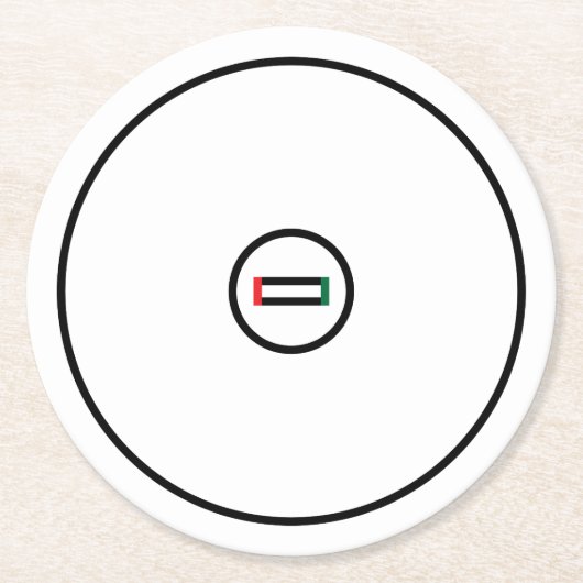 Wrestingsmat Ronde Kartonnen Onderzetter (Voorkant)