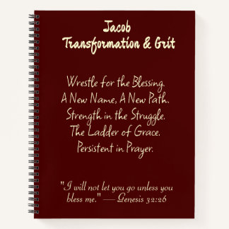 Wrestle for the Blessing" Christian Prayer Journal Notitieboek