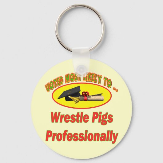 Wrestle Pigs Sleutelhanger (Voorkant)