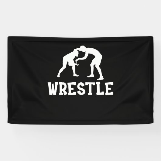 Wrestle wrestling Wrestler Gift Spandoek (Horizontaal)
