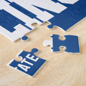 Wrestler ADD NAME School Athlete Wrestling Team Legpuzzel (Zijkant)