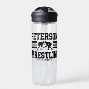 Wrestler ADD NAME School Athlete Wrestling Team Waterfles
