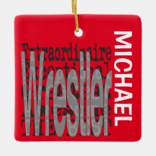 Wrestler Extraordinaire CUSTOM Keramisch Ornament