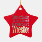 Wrestler Extraordinaire Keramisch Ornament (Voorkant)