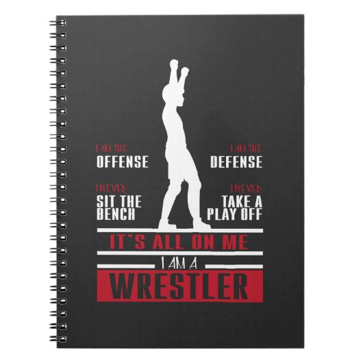 Wrestler spoelverkuistel notitieboek (Voorkant)