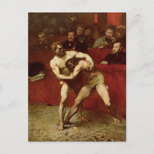 Wrestlers, 1875 briefkaart (Voorkant)