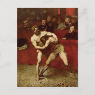Wrestlers, 1875 briefkaart