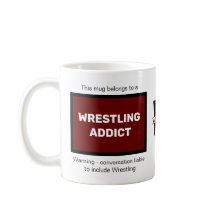 Wrestling Addict Voeg Jouw naam Monogram Initiaal