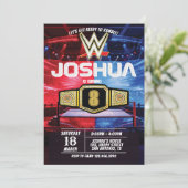 Wrestling Battle Birthday Invitation (Debout devant)