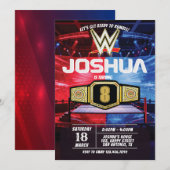 Wrestling Battle Birthday Invitation (Devant / Derrière)