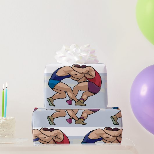 Wrestling Bout Cadeaupapier