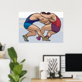 Wrestling Bout Poster (Thuiskantoor)