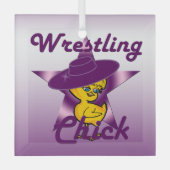 Wrestling Chick #9 Glas Ornament (Voorkant)