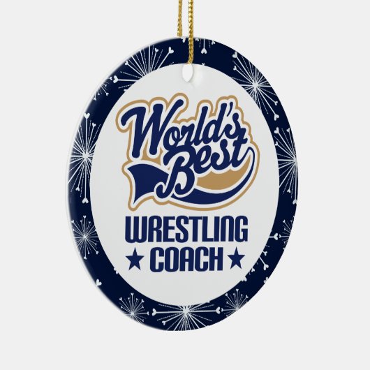 Wrestling Coach Gift Ornament (Rechts)