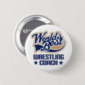 Wrestling Coach Gift Ronde Button 5,7 Cm (Voorkant /achterkant)