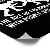 Wrestling Funny Definition The Art Of Folding Clot Poster (Hoek)