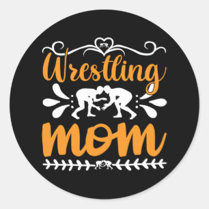 Wrestling mama ronde sticker