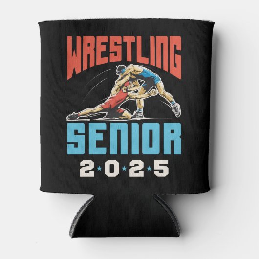 Wrestling Senior Class van het Afstuderen 2025 Blikjeskoeler (Voorkant)