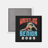 Wrestling Senior Class van het Afstuderen 2025 Magneet (Voorkant / Achterkant)