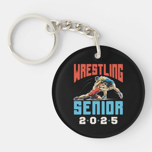 Wrestling Senior Class van het Afstuderen 2025 Sleutelhanger (Voorkant)