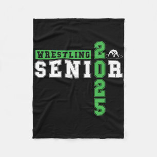 Wrestling Senior Night Wrestling Senior 2025 Gradu Fleece Deken