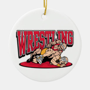 Wrestling Takedown Keramisch Ornament