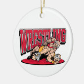 Wrestling Takedown Keramisch Ornament (Links)