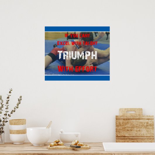 Wrestling Triumph Poster (Keuken)