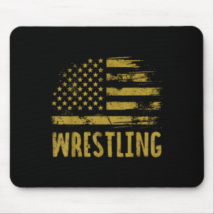 Wrestling USA Flag Wrestler Patriottische Mannen B Muismat