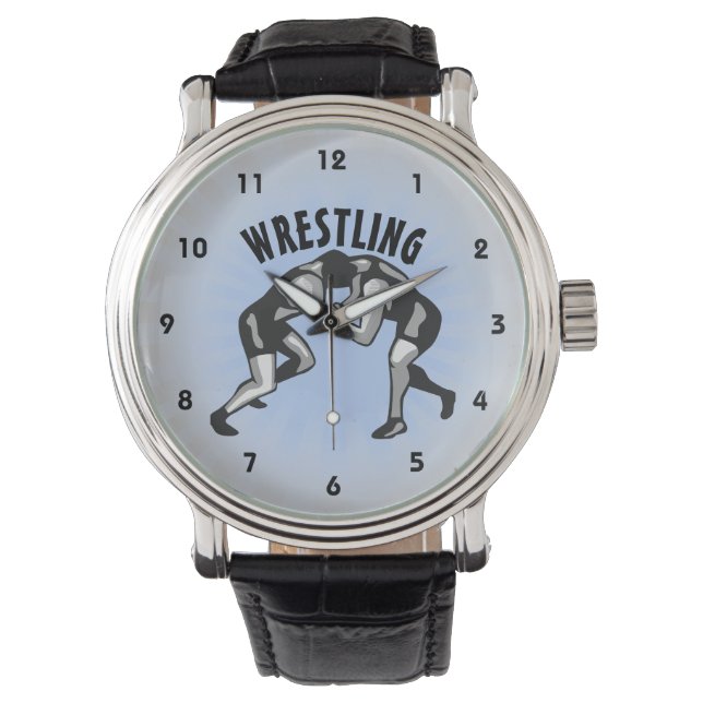 Wrestling Wrestler Design Horloge (Voorkant)