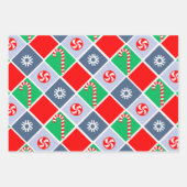 Wrestling Wrestler Holiday Gift Wrapping Paper (Voorkant 2)