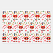 Wrestling Wrestler Holiday Gift Wrapping Paper (Voorkant 3)
