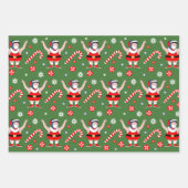Wrestling Wrestler Holiday Gift Wrapping Paper (Voorkant)
