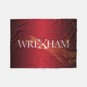 Wrexham Dragon Flame Fleece Deken (Voorkant (Horizontaal))