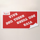 Wrexham Viva Ben Tozer Fearless in Devotie Badhanddoek (Badhanddoek)