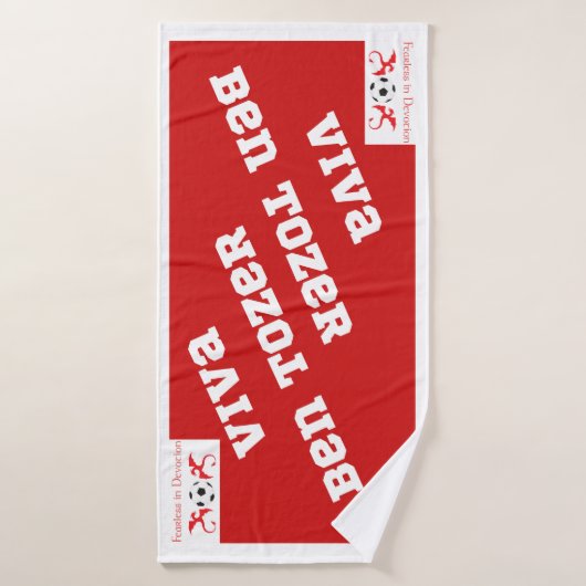 Wrexham Viva Ben Tozer sans peur en dévotion (Serviette de bain)