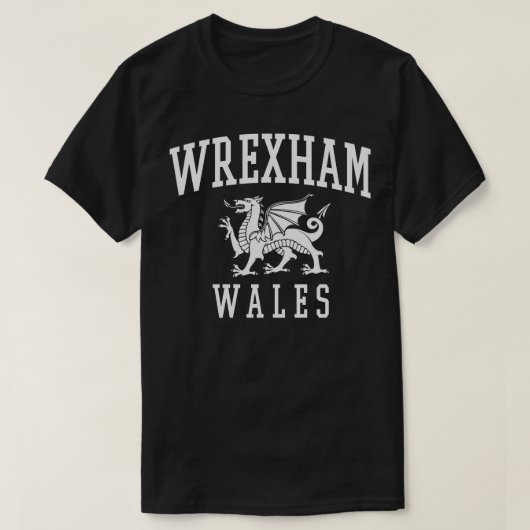 Wrexham Wales T-shirt (Design voorkant)