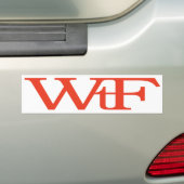 WrF Bumpersticker (Op auto)