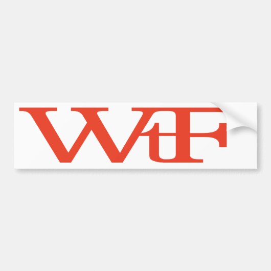 WrF Bumpersticker (Voorkant)