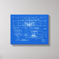 Wright Bros. "Flyer"-blauwdruk 1903