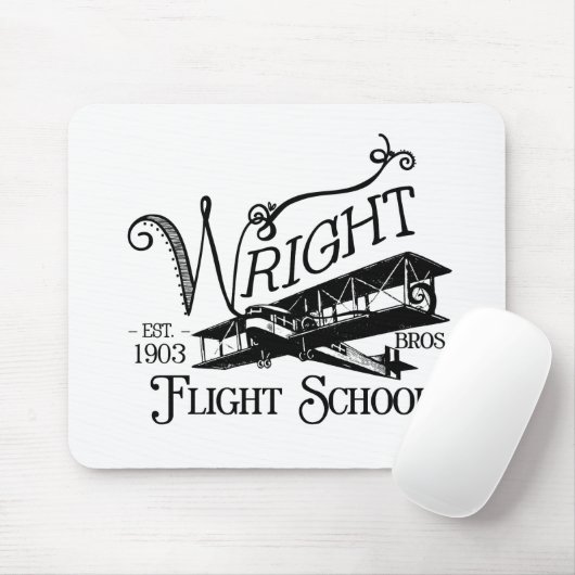 Wright Bros. Vliegschool Muismat (Met muis)