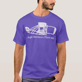Wright Brothers Eerste Vliegtuigontwerp T-shirt