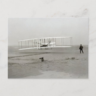 Wright Brothers Flyer Eerste Vliegtuigvlucht Lucht Briefkaart