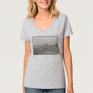 Wright Brothers Flyer Eerste Vliegtuigvlucht Lucht T-shirt