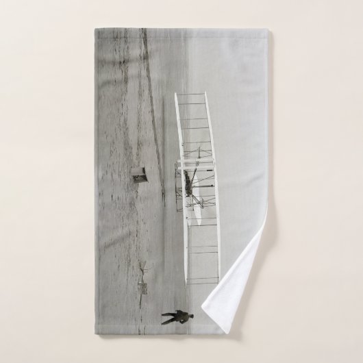 Wright Brothers Flyer First Plane Flight Aviation (Serviette à main)