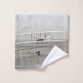 Wright Brothers Flyer First Plane Flight Aviation (Gant de toilette)