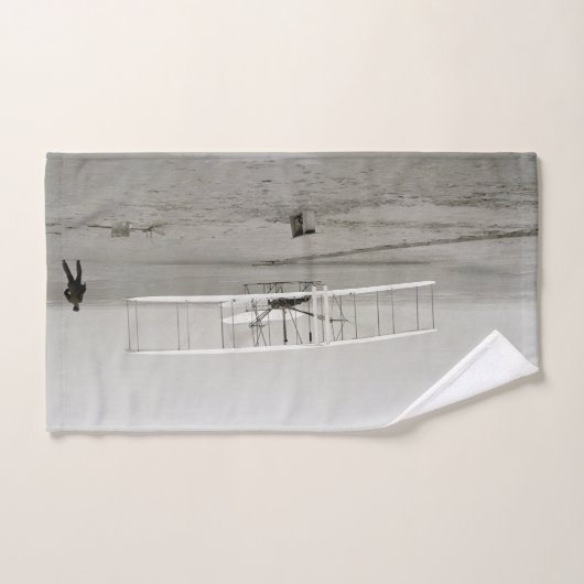 Wright Brothers Flyer First Plane Flight Aviation (Serviette à main)
